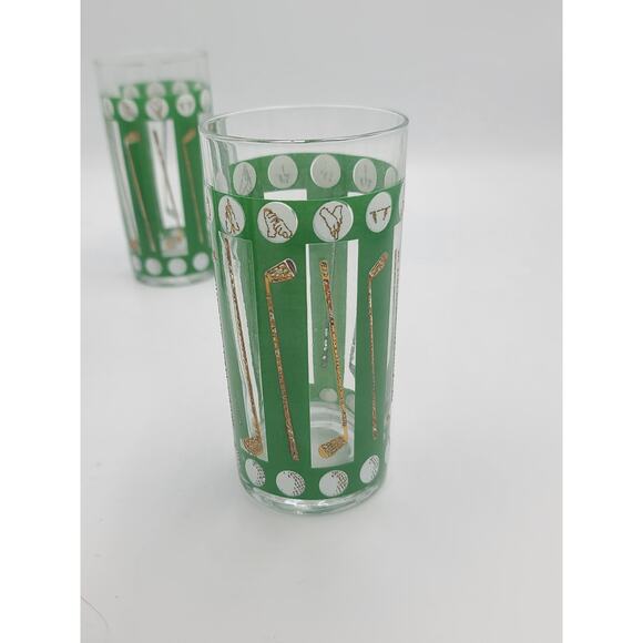 Vintage Georges Briard Golf Theme Highball Glasses Set 0f 4 #2 - Picture 7 of 7